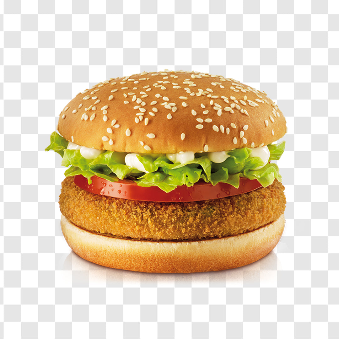Double cheeseburger with onions and tomatoes