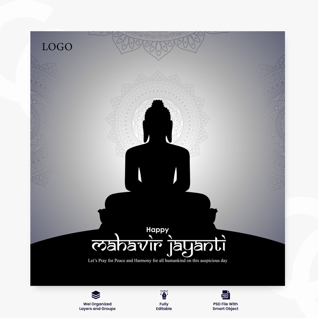 Happy Buddha Purnima cultural Indian festival background illustration