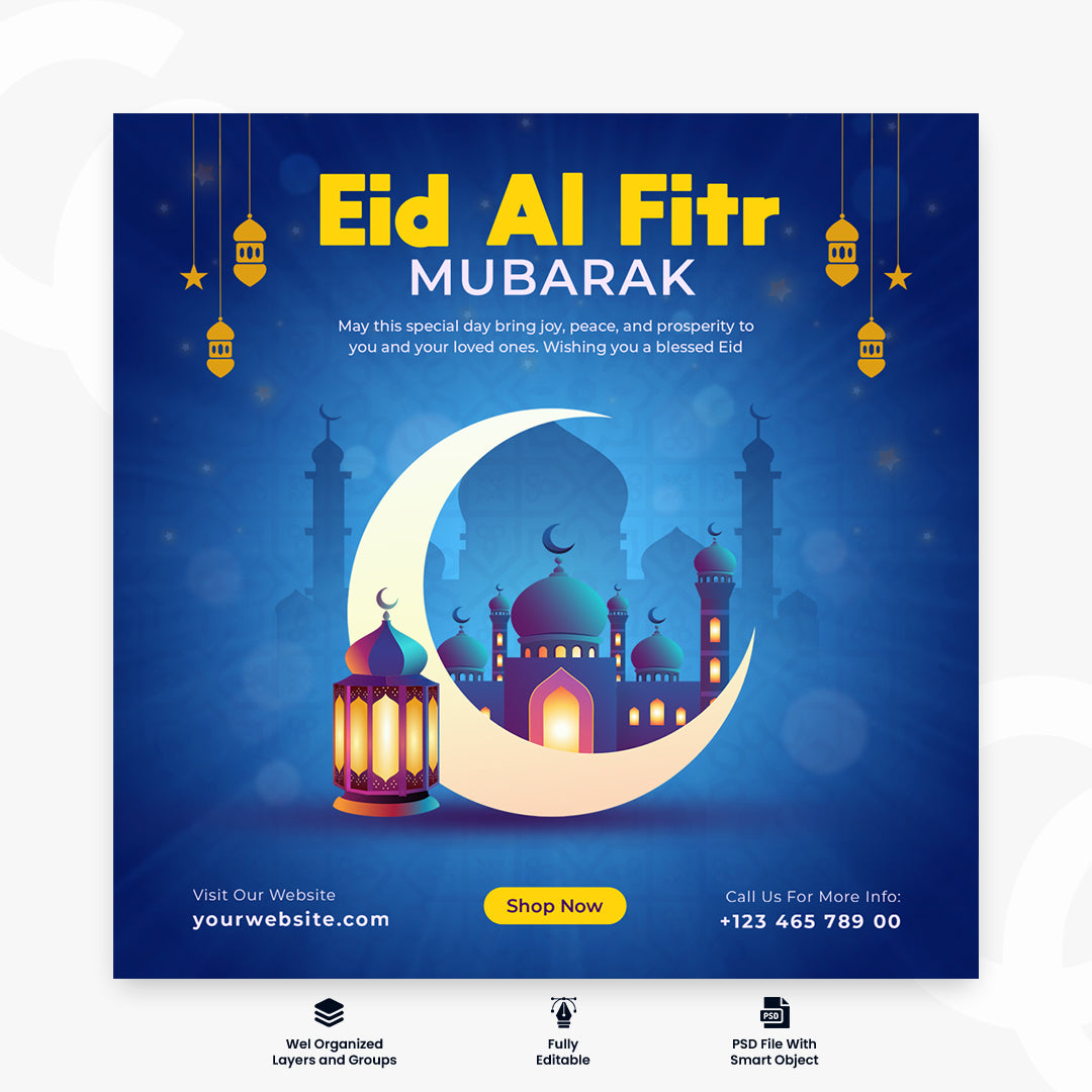 Ramadan Template Social Media Instagram Post Design
