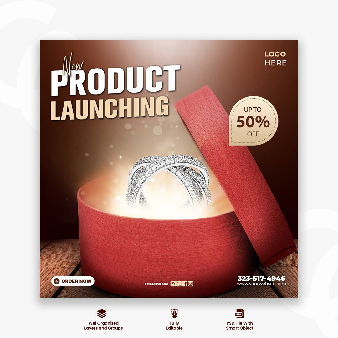 Super Promotion Poster Template for Social Media Post