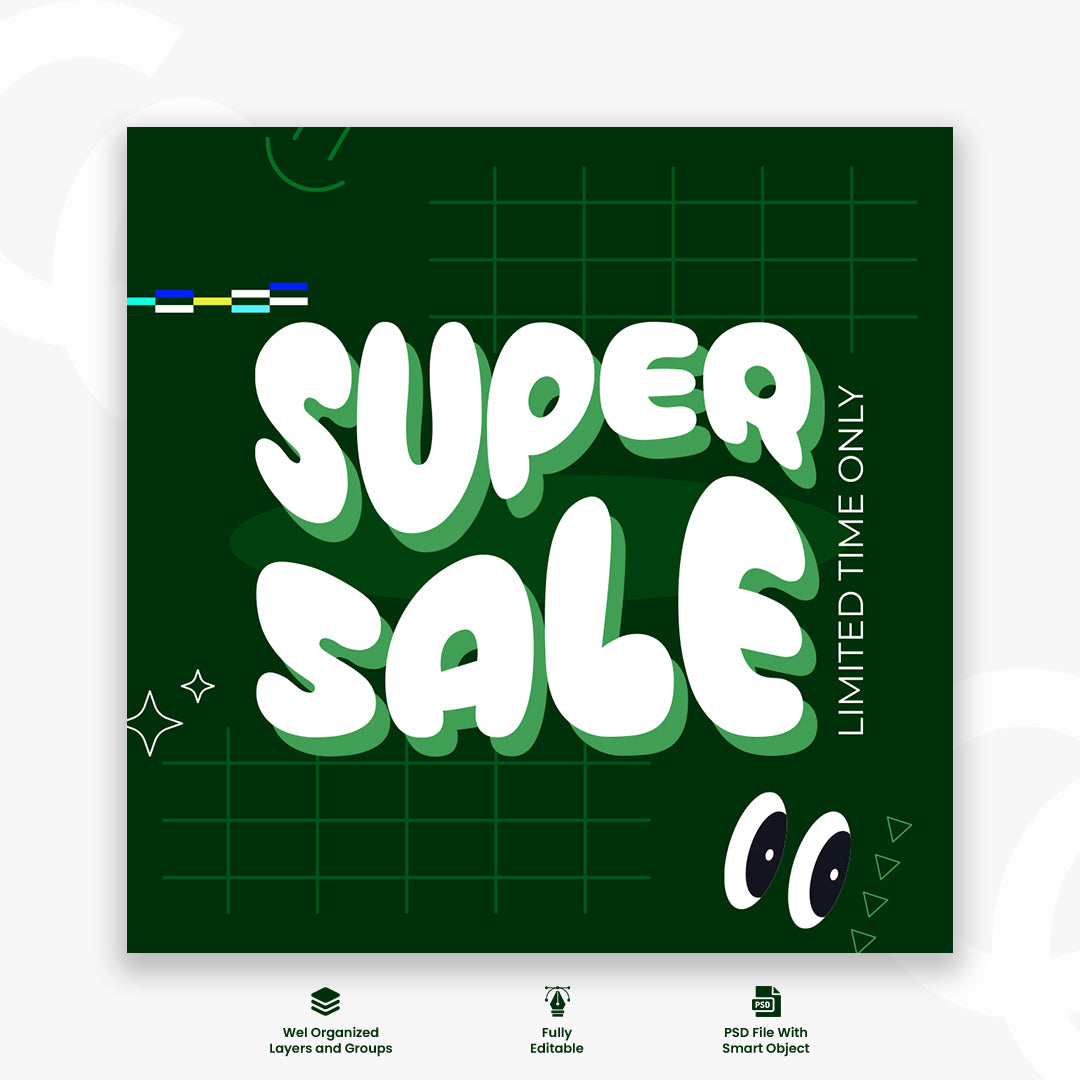 Social media feed Super promotion instagram post