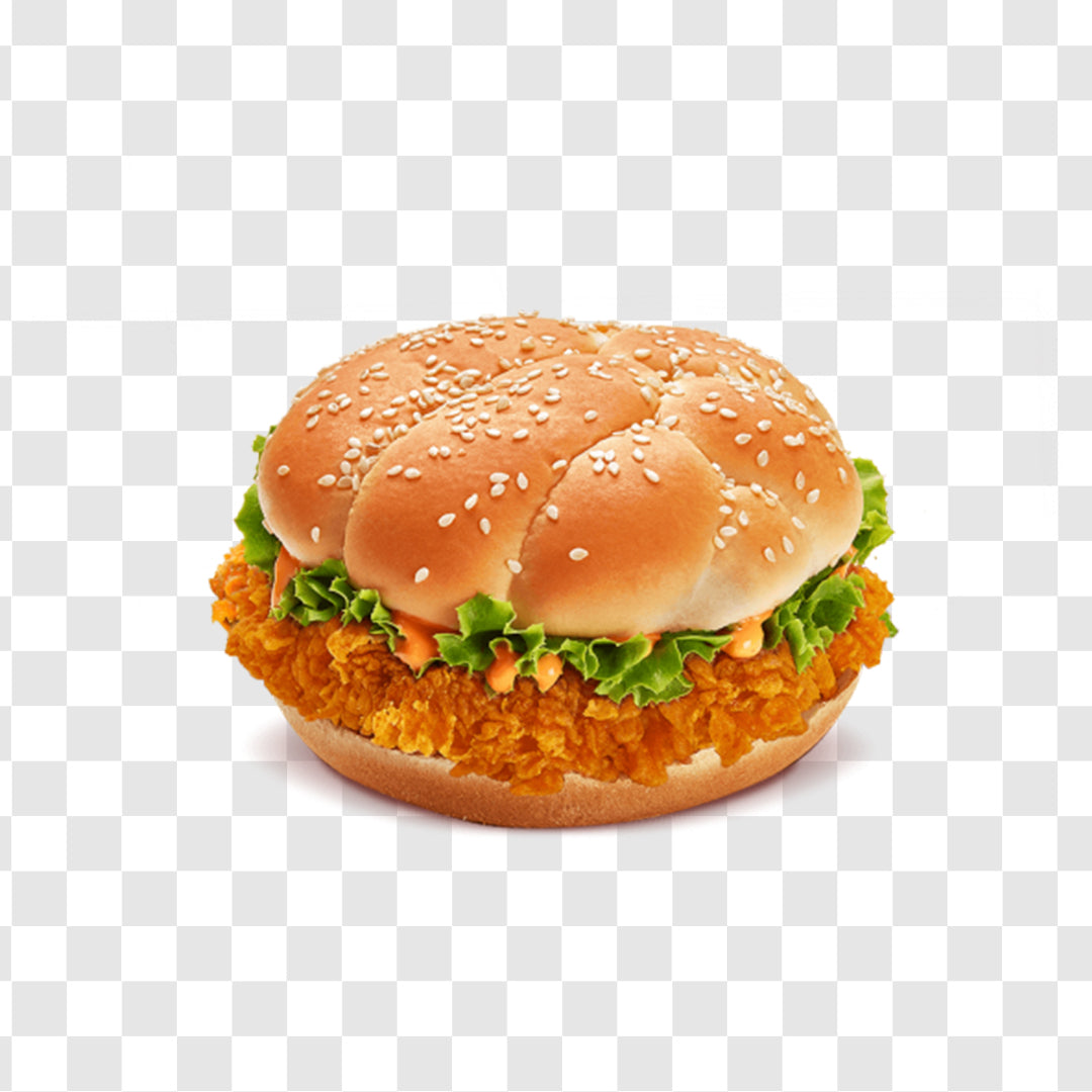 American hamburger isolated