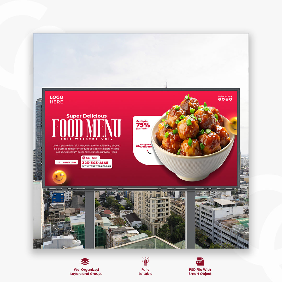 Food promotion banner