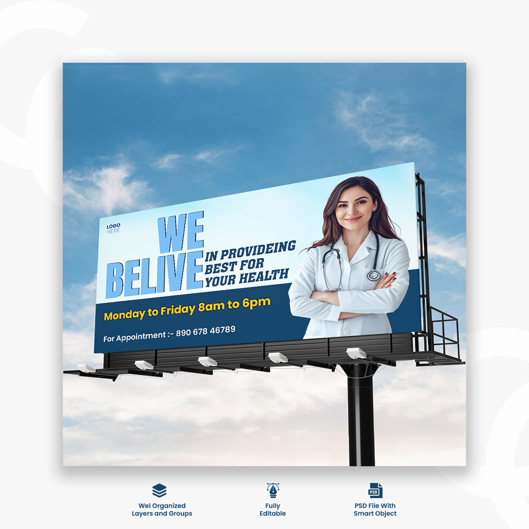 Medical health care center  banner