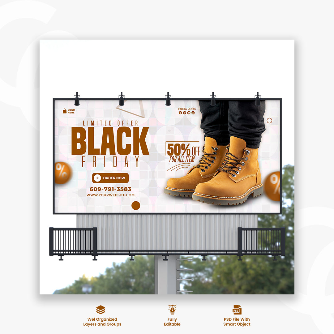 Black Friday super sale web banner