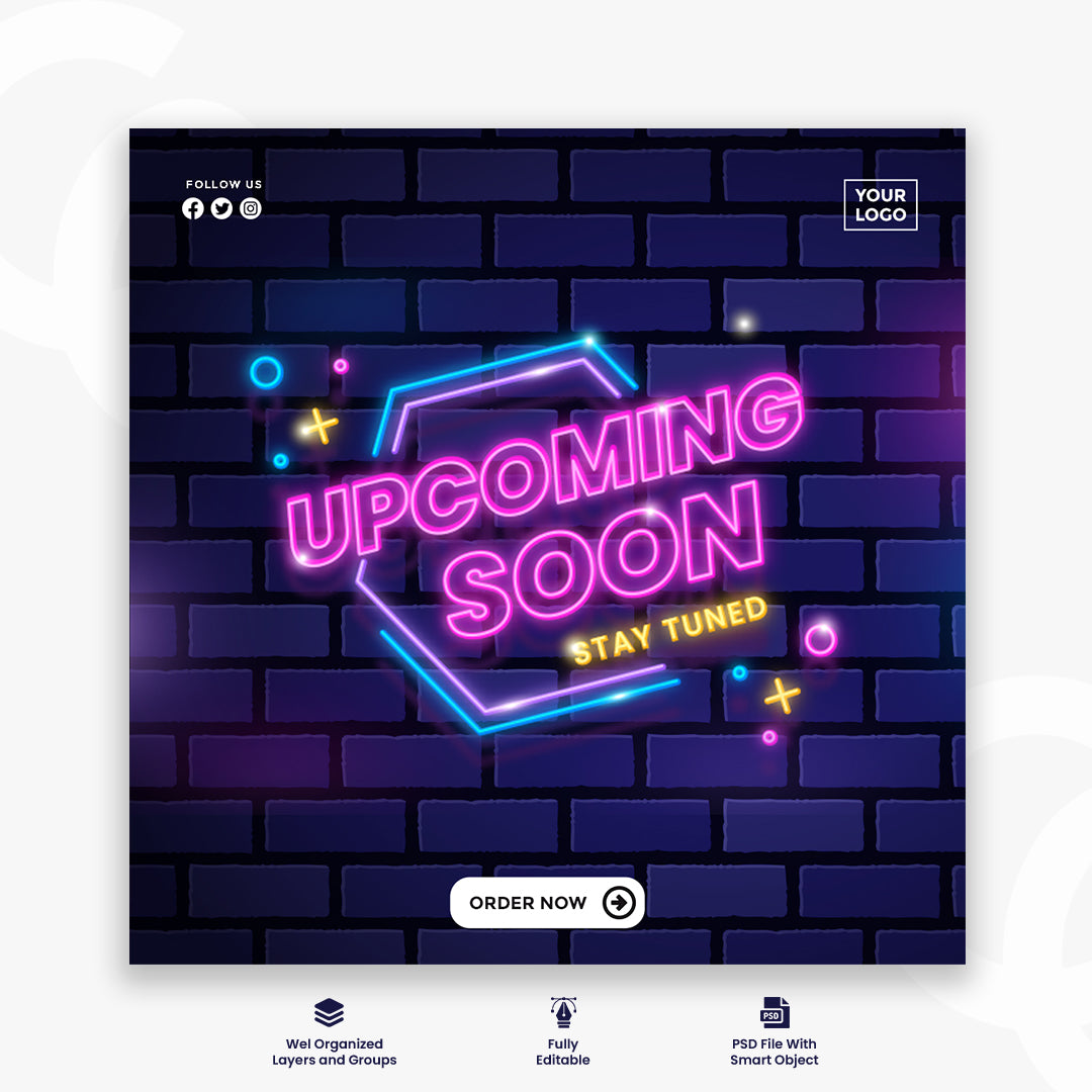 Biggest Upcoming Sale Offer social media post template design