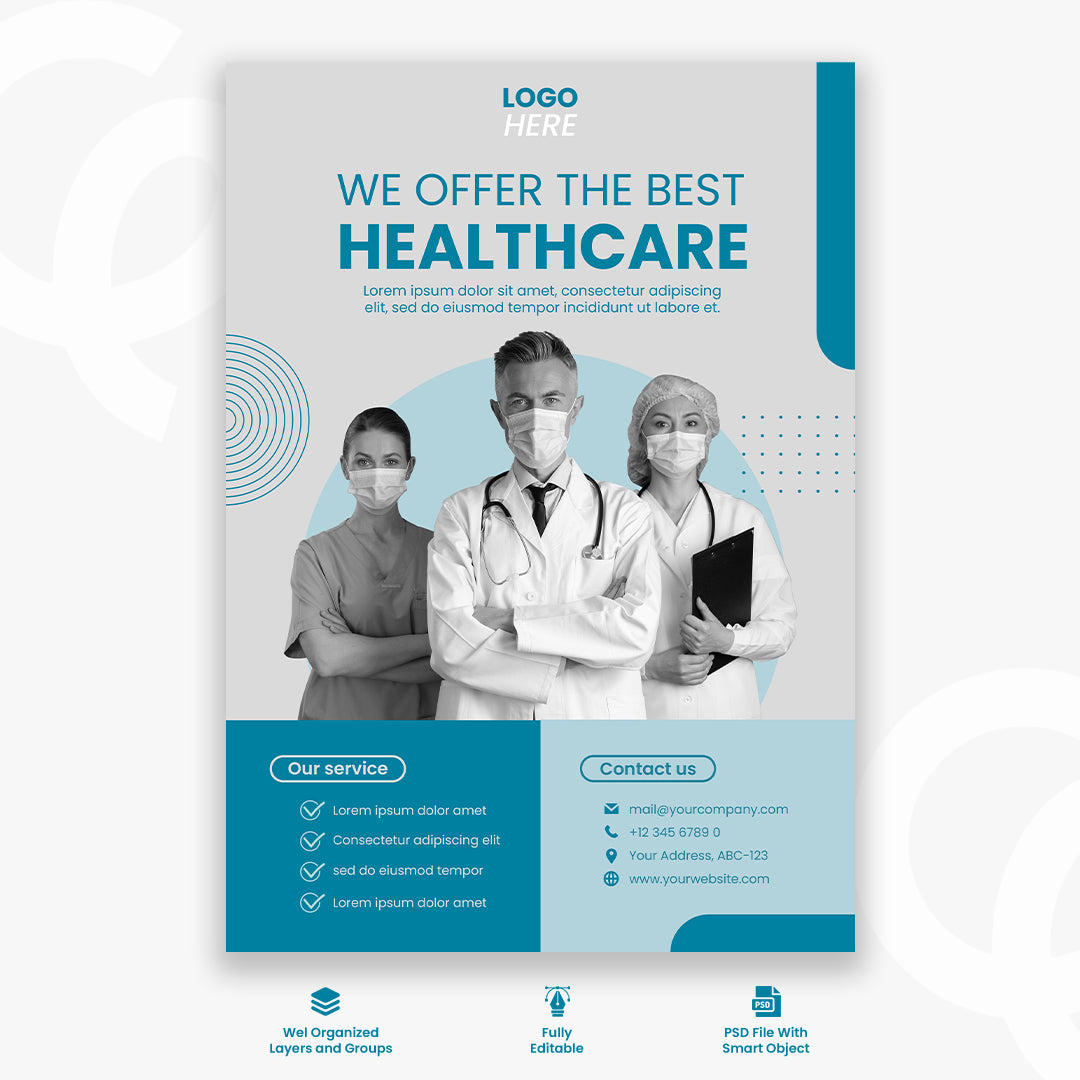 Medical center template design