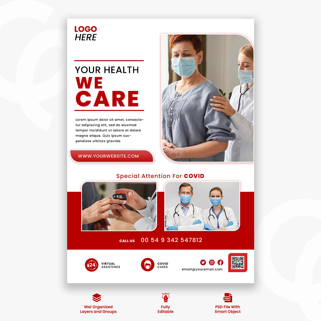 Doctor social media post design