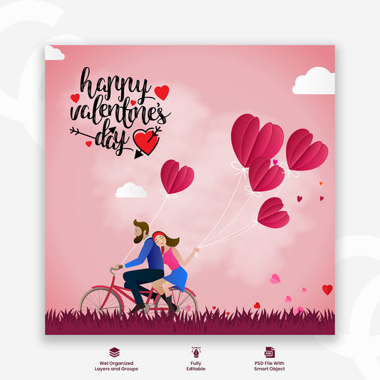 Valentine Social Media Banner Template